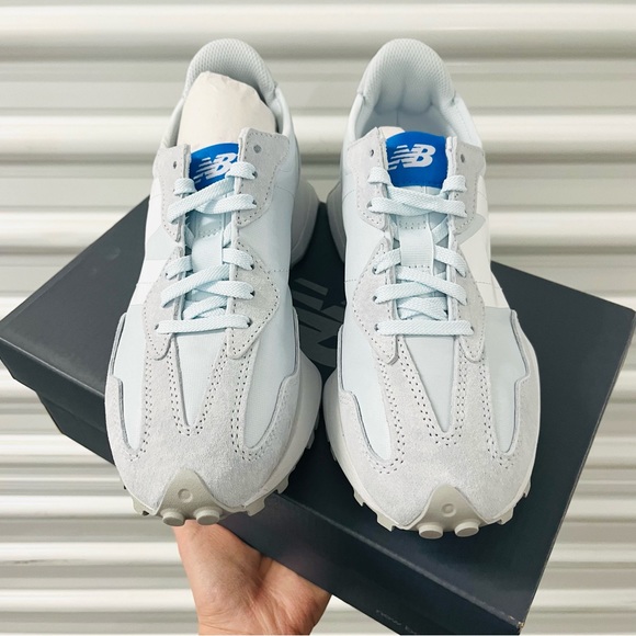 New Balance 327 Casual Women's Sneakers Shoes various sizes Light Sky Blue - Picture 12 of 15